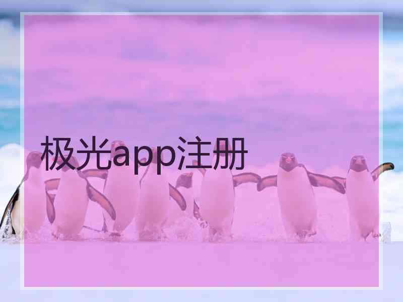 极光app注册