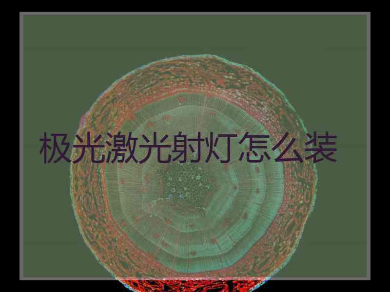 极光激光射灯怎么装