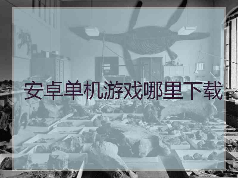 安卓单机游戏哪里下载