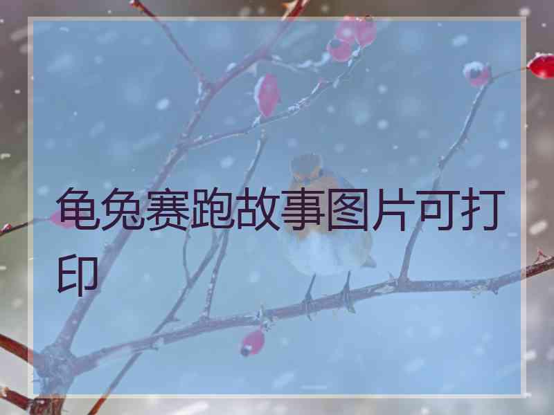 龟兔赛跑故事图片可打印