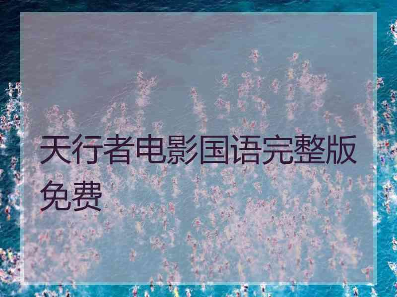 天行者电影国语完整版免费