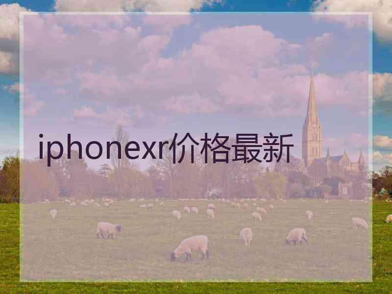 iphonexr价格最新