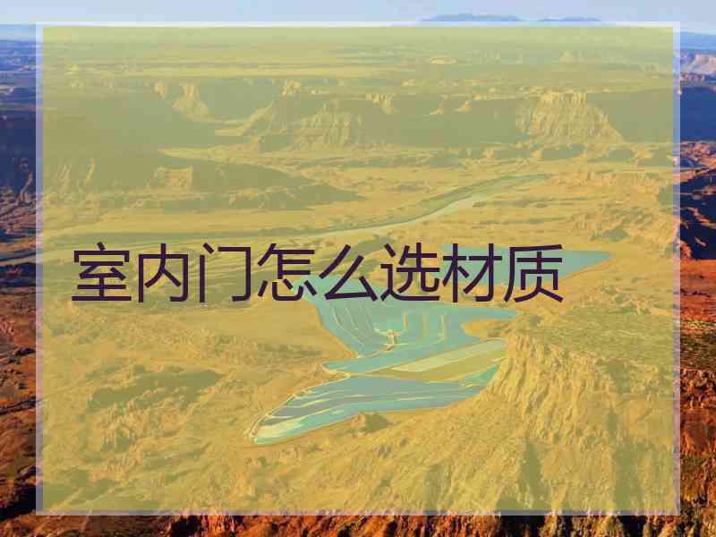 室内门怎么选材质