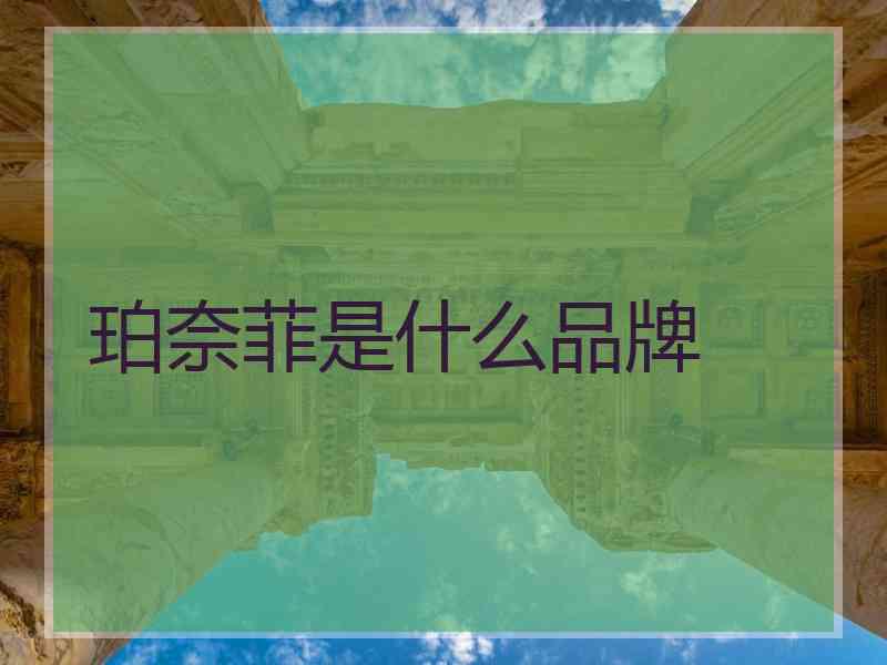 珀奈菲是什么品牌