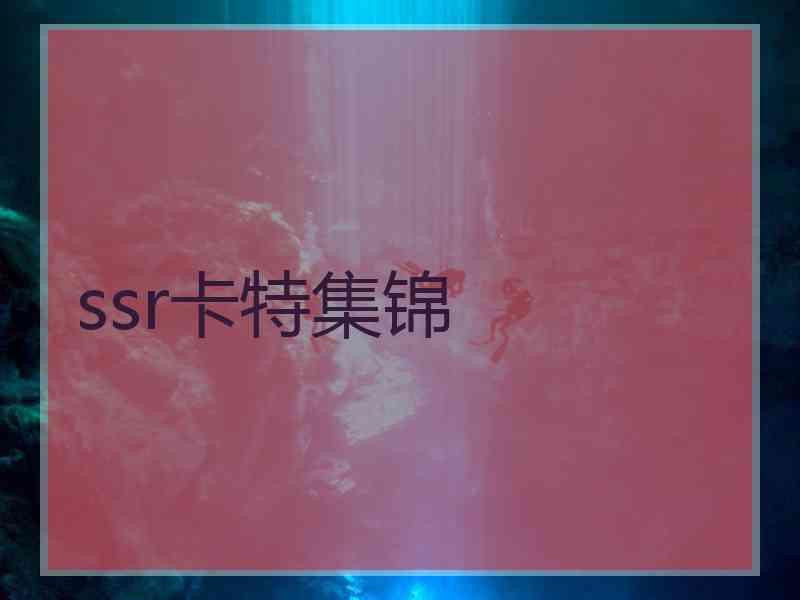 ssr卡特集锦