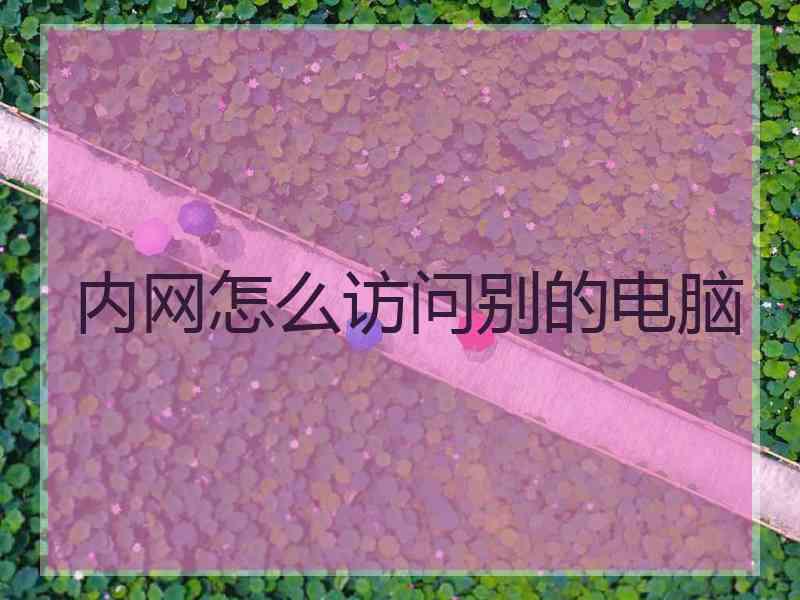 内网怎么访问别的电脑