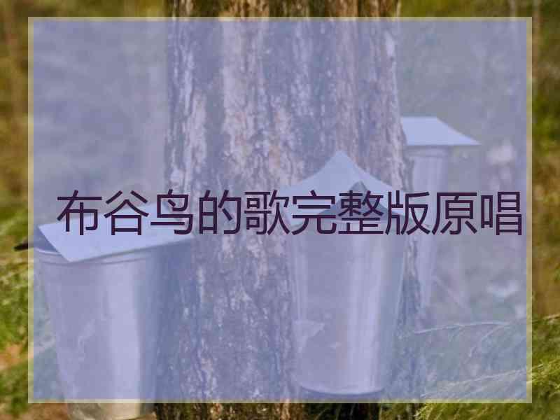 布谷鸟的歌完整版原唱