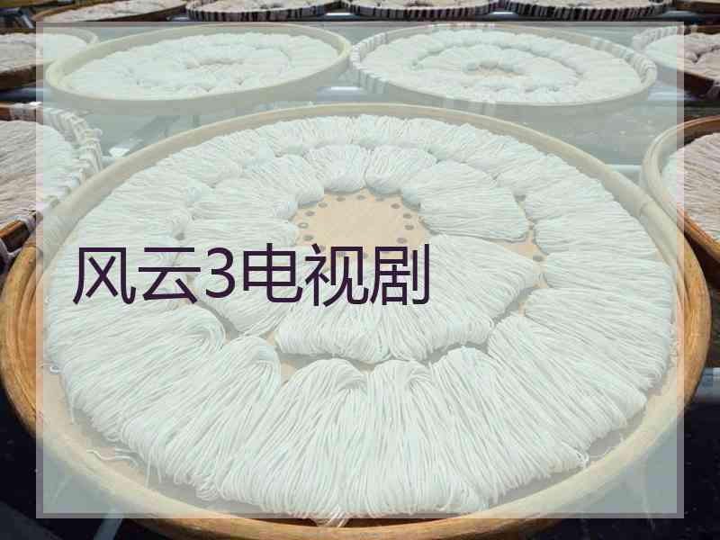风云3电视剧