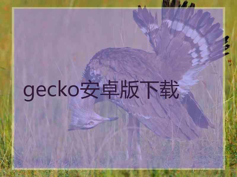 gecko安卓版下载