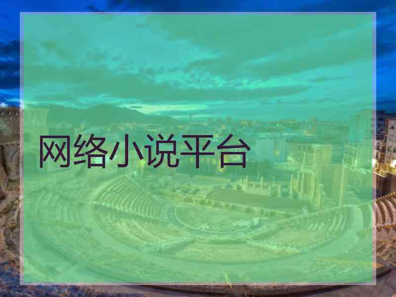 网络小说平台
