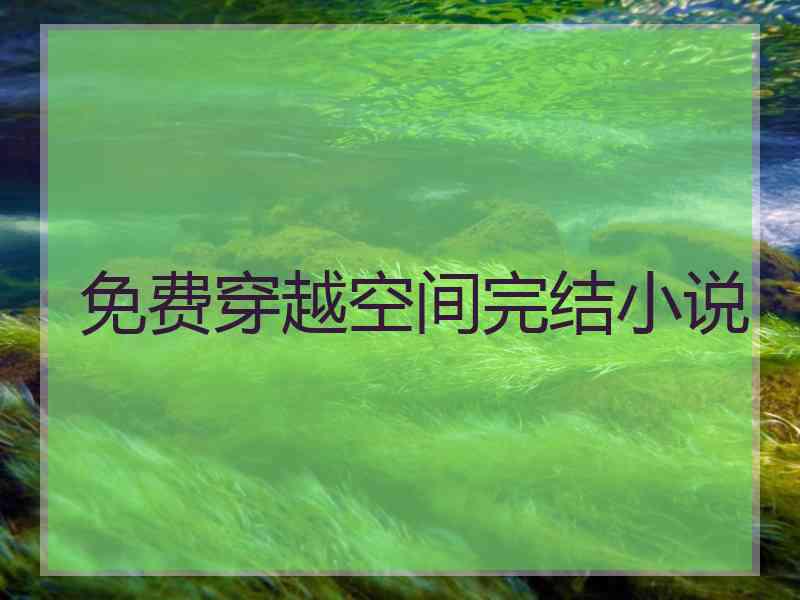 免费穿越空间完结小说
