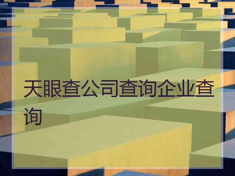 天眼查公司查询企业查询