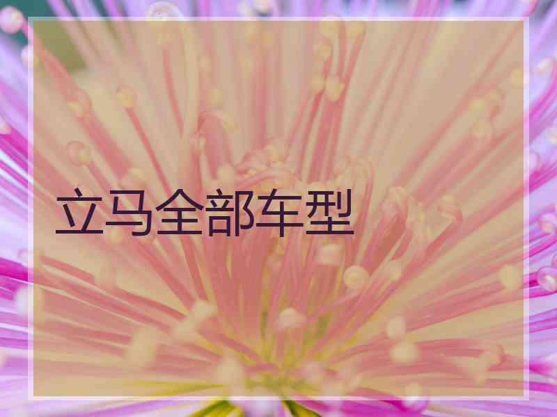 立马全部车型