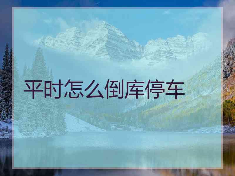 平时怎么倒库停车