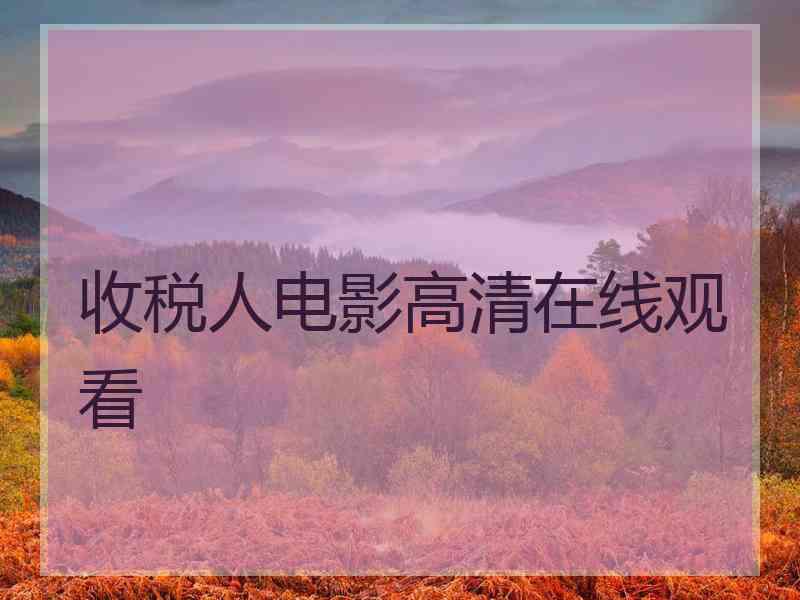 收税人电影高清在线观看