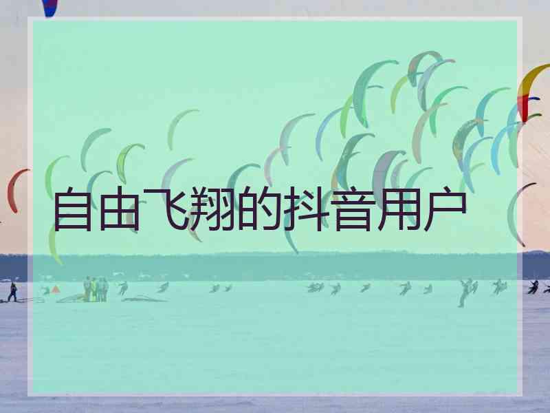 自由飞翔的抖音用户