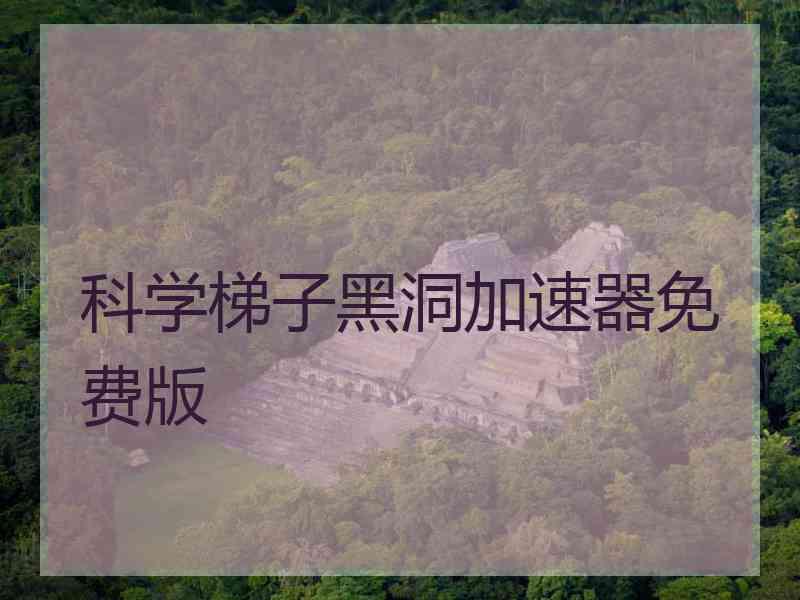科学梯子黑洞加速器免费版