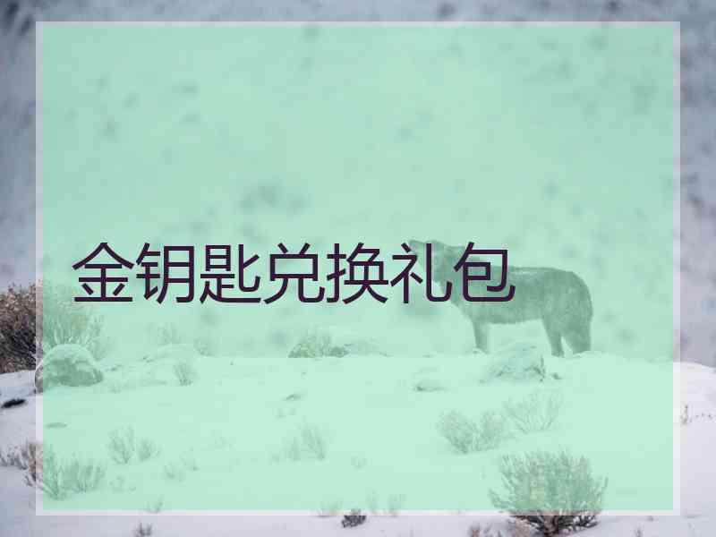 金钥匙兑换礼包