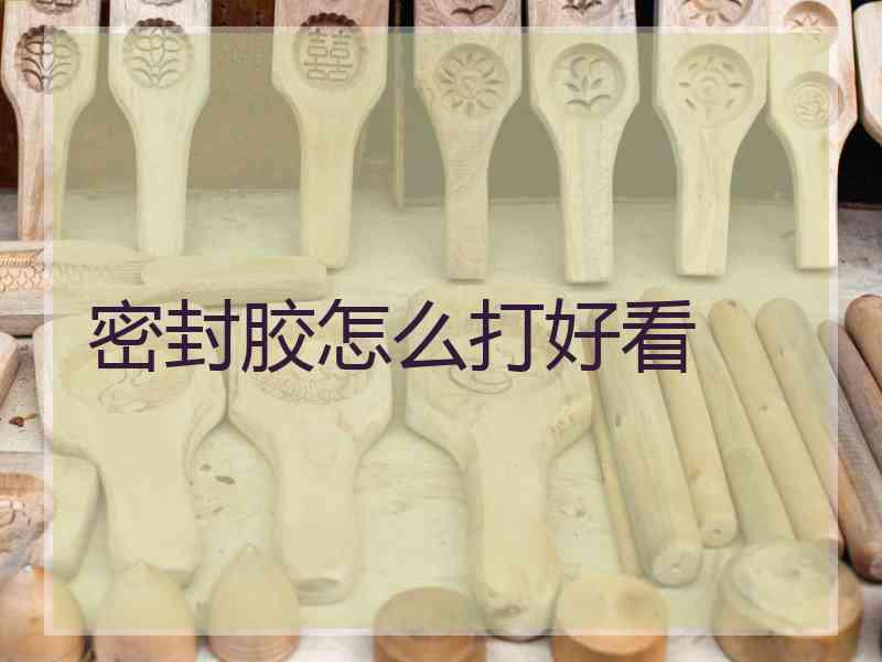 密封胶怎么打好看