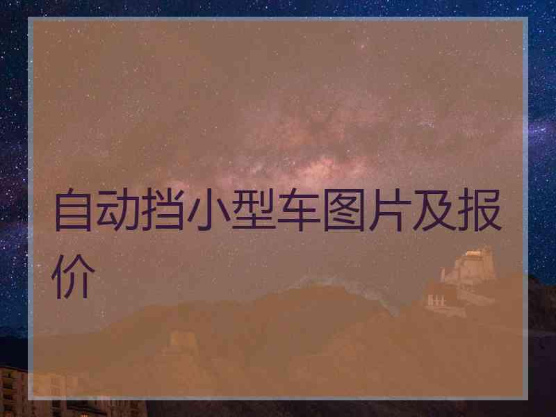 自动挡小型车图片及报价