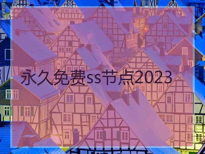 永久免费ss节点2023