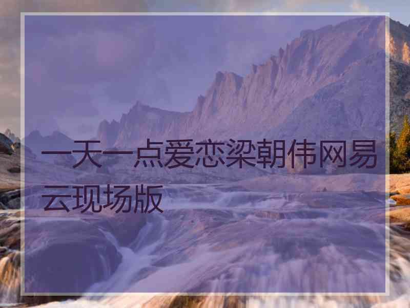 一天一点爱恋梁朝伟网易云现场版