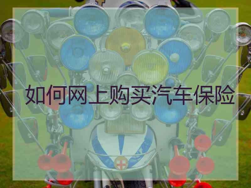 如何网上购买汽车保险