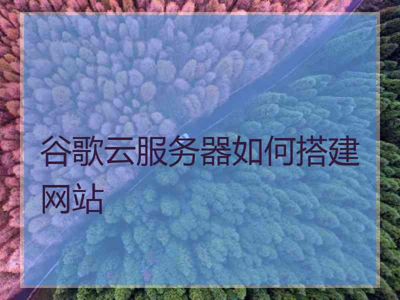 谷歌云服务器如何搭建网站