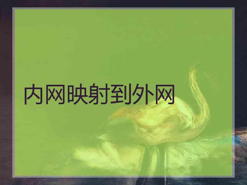 内网映射到外网