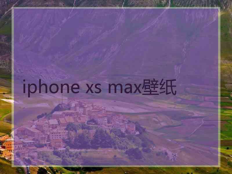 iphone xs max壁纸