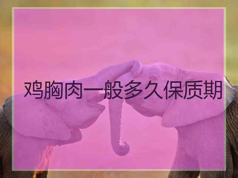 鸡胸肉一般多久保质期