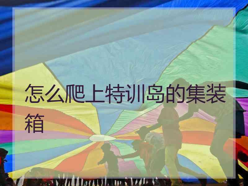 怎么爬上特训岛的集装箱