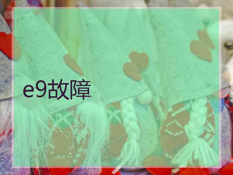 e9故障