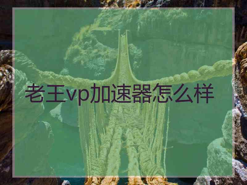 老王vp加速器怎么样