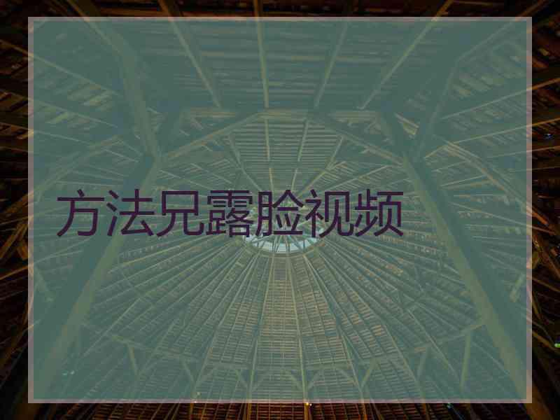 方法兄露脸视频