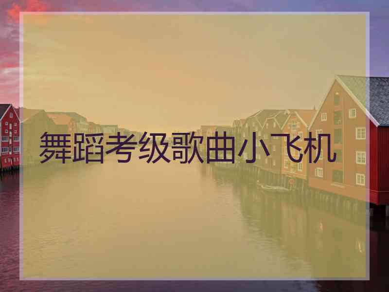 舞蹈考级歌曲小飞机