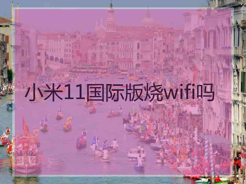 小米11国际版烧wifi吗