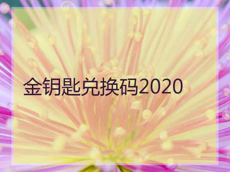 金钥匙兑换码2020