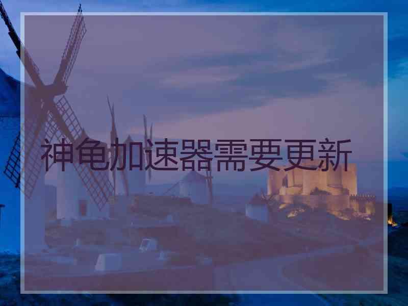 神龟加速器需要更新