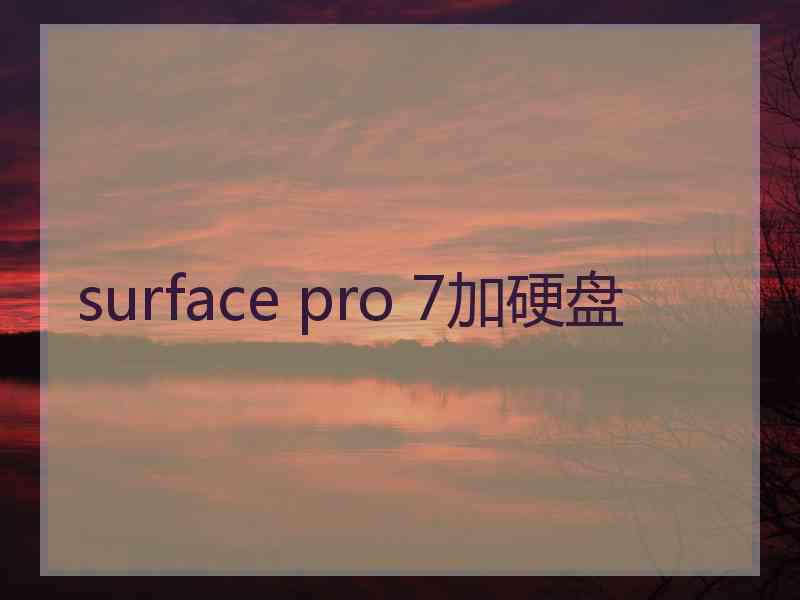 surface pro 7加硬盘