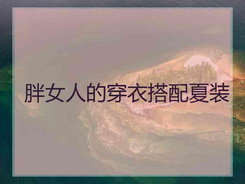 胖女人的穿衣搭配夏装