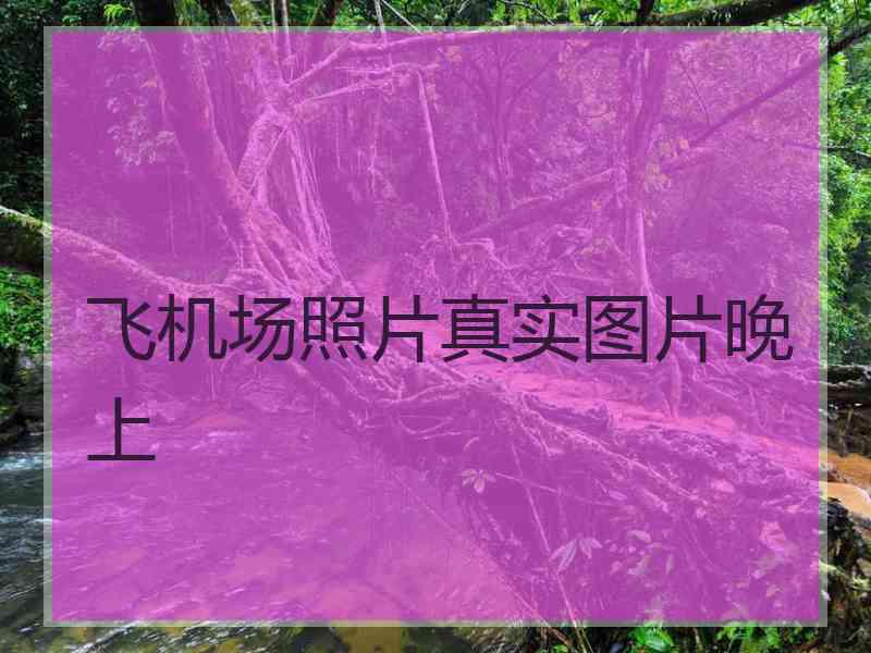 飞机场照片真实图片晚上