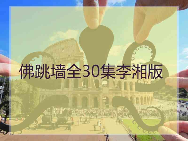 佛跳墙全30集李湘版