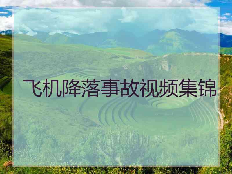 飞机降落事故视频集锦