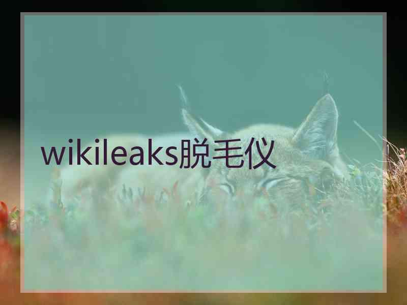 wikileaks脱毛仪