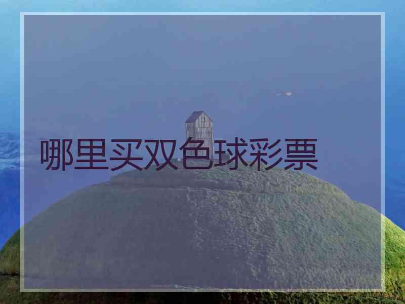 哪里买双色球彩票