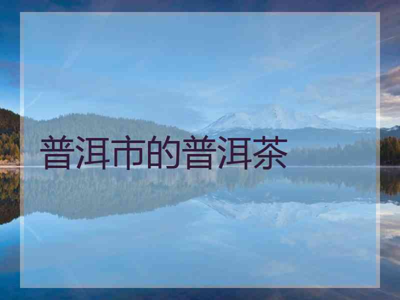 普洱市的普洱茶