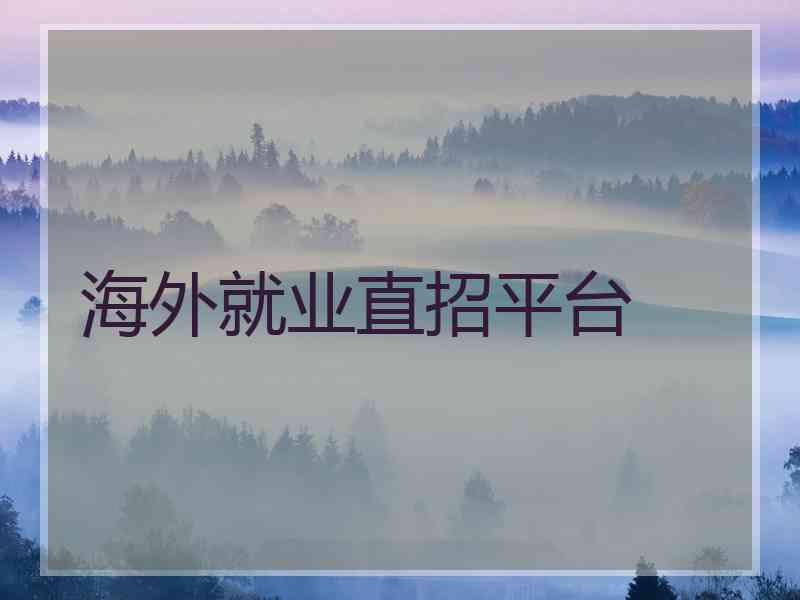 海外就业直招平台