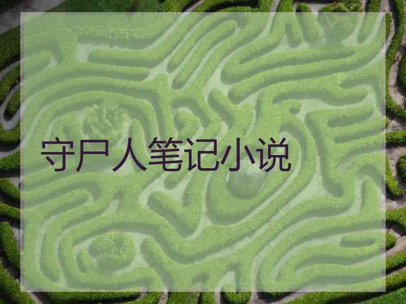 守尸人笔记小说