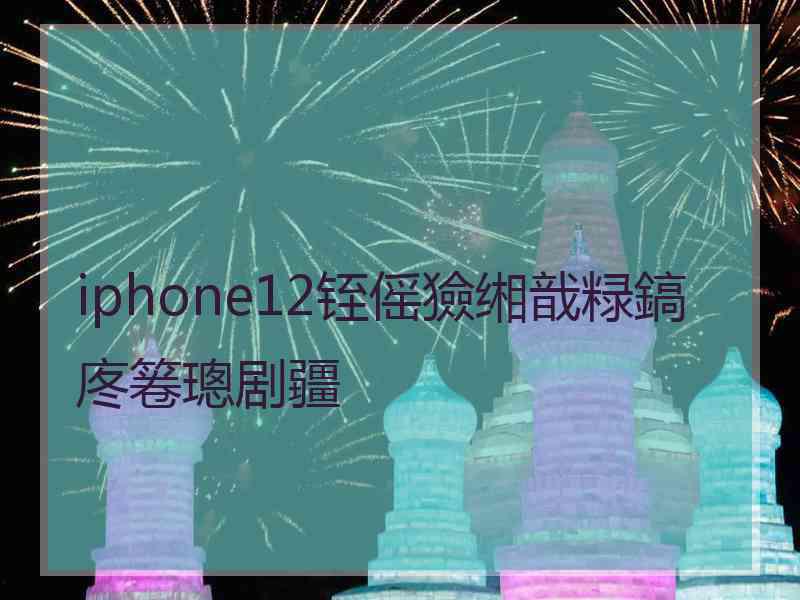 iphone12铚傜獫缃戠粶鎬庝箞璁剧疆